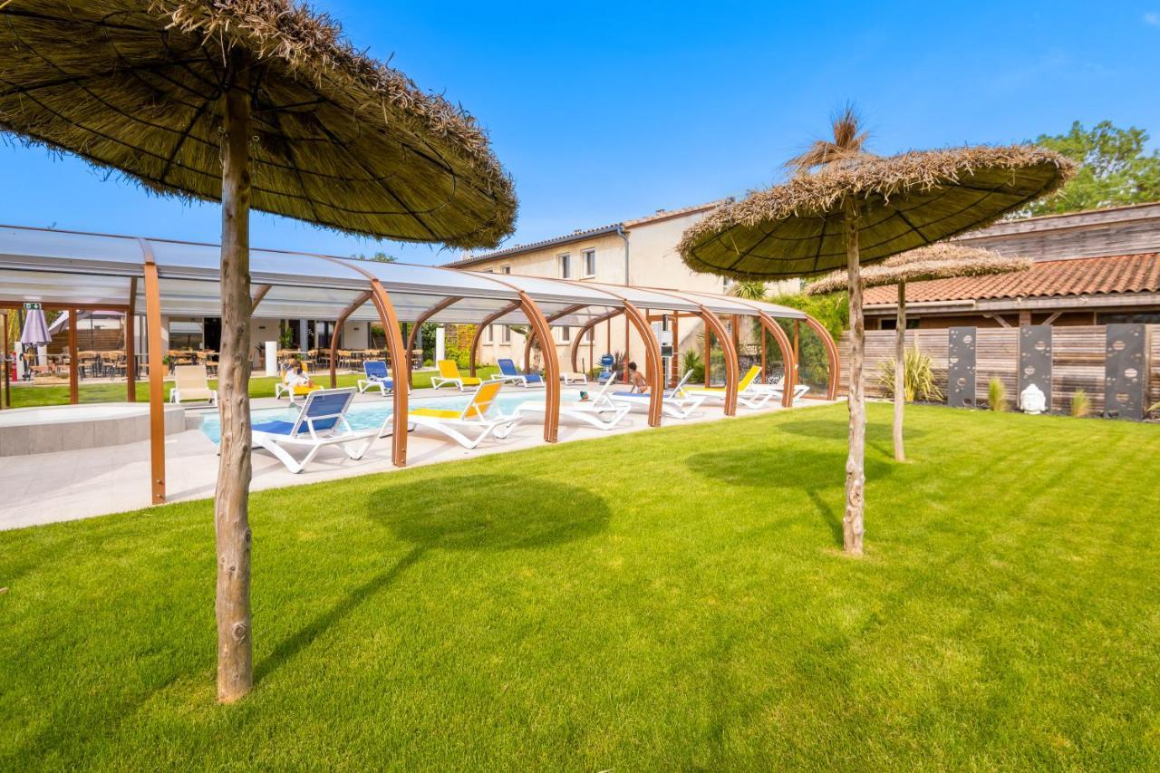Logis Hotel Restaurant Le Clos Fleuri Castelnaudary Exterior foto