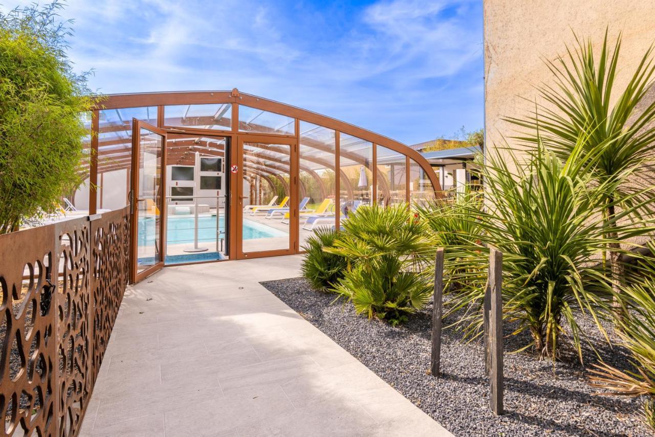 Logis Hotel Restaurant Le Clos Fleuri Castelnaudary Exterior foto